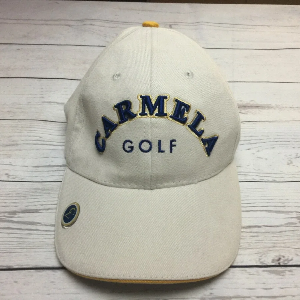 Carmela Golf Hat Cap Tan Beige Club Golfing 